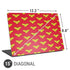 DC Comics Wonder Woman Logo Pattern Universal Laptop 15in (12.2 x 8.8in) Skin